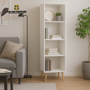 บริการ OEM และ ODM สำหรับตู้หนังสือไม้เนื้อแข็งทรงสูงจากผู้ผลิต - Product Image 1