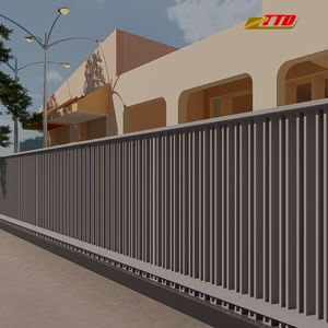 Handcrafted Iron Fence Sets Premium Decorative Durable Eco-Friendly 3D Modeling Villas Gardens High-<b>End</b> Outdoor 7ft Driveway - Product Image 2