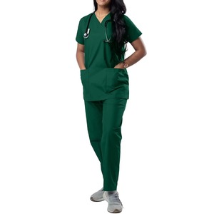 Medical Woven Scrub <b>Sets</b> Unisex for <b>Doctors</b> and Nurses Hospital Uniforms OEM ODM Options MOQ Support Pakistan - Product Image 6