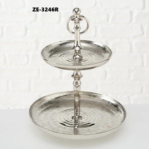 Handmade Stainless Steel Cake Stand Elegant Dessert Serving Tray Eco-Friendly Oven Safe for Restaurant <b>Buffet</b> <b>Table</b> Zahid - Product Image 2