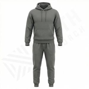 Conjunto Deportivo Premium de Dos Piezas para Hombre, Sudadera con Capucha Extra Grande y Pantalones Deportivos de Felpa, Ropa Deportiva para Gimnasio - Product Image 1