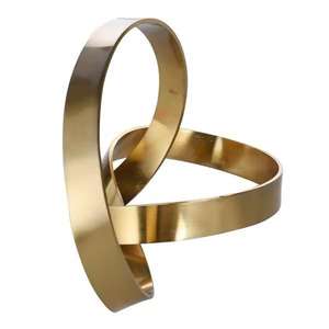 Escultura clásica moderna de globo dorado para el hogar, mesa al aire libre, nuevo diseño, artesanía de acero inoxidable, arte Pop para cumpleaños - Product Image 3