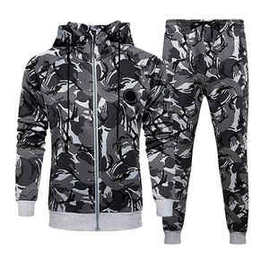 ดาวเสื้อฮู้ดสำหรับผู้ชายชุดวอร์มผ้าฝ้าย100% ชุดวอร์มแบบกำหนดเองกางเกงขายาว - Product Image 1