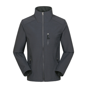 Nouvelle veste softshell pour homme, design personnalisé, vêtements de travail d'hiver, coupe-vent, imperméable, fermeture éclair, col montant, logo frontal - Product Image 1