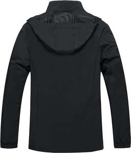 แจ็กเก็ตกันฝนประสิทธิภาพสูงพร้อมผ้ากันลมระบายอากาศและฮู้ดแบบปรับได้เพื่อการปกป้องเต็มรูปแบบในฝนตก - Product Image 5