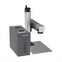 Máquina de Marcado Láser de Fibra Portátil de Alta Potencia de 100W, Serie PF con Fuente Láser JPT, para Marcar Acero Inoxidable, Aluminio y Herrajes