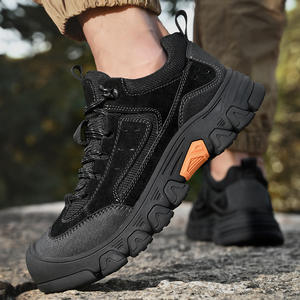 Nuevas zapatillas de senderismo para hombre de primavera, antideslizantes, con puntera reforzada, de caña baja, para trabajo, suela suave y gruesa, con cordones, informales, de seguridad para exteriores. - Product Image 3