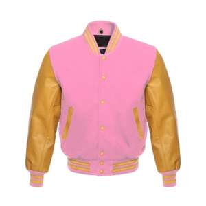 New Arrival Leather Sleeve Varsity Jacket Brand New High Quality Custom Made 2026 Casual Baseball CollegeBaseballjacket for men - Product Image 3