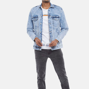 Chaqueta de Lona para Hombre, Nueva, a la Moda, Precio al por Mayor, Diseño Personalizado, Chaqueta Vaquera Personalizable de Alta Calidad - Product Image 1
