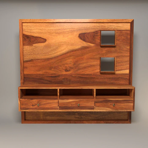 Meuble TV moderne en bois de Sheesham massif, fait main, avec pieds extensibles, pour salon, avec rangement, pour maison, hôtel et chambre de restaurant. - Product Image 2