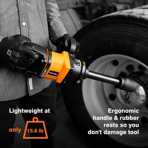 ประแจบล็อกไฮดรอลิก Impulse 1 สำหรับรถบรรทุก แรงบิด 1800 ฟุต-ปอนด์ น้ำหนักเบาพิเศษ 15.6 ปอนด์ ออกแบบตามหลักสรีรศาสตร์ ระบบค้อนคู่ 3 สปีด - Product Image 4