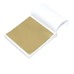 High Quality 9*9 Cm 2000 Sheets Taiwan B Gold Leaf Foil For Wall Art Crafts Home Furniture Decoration Gold Leaf Sheets