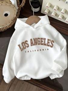 Sweat à capuche respirant tendance pour l'hiver avec des détails supplémentaires en tissu polyester/coton, impression numérique, broderie et détails perlés, unisexe - Product Image 5