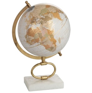 Décoration de bureau à domicile la plus vendue support de carte Globe en aluminium fini or de haute qualité dernière conception de motif de boule prix d'usine - Product Image 3