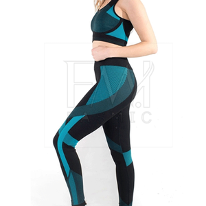 Conjunto de Yoga de alta calidad para mujer, ropa deportiva transpirable en el último estilo de talla grande para parches de sublimación personalizados - Product Image 3