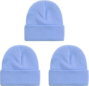 Chapeaux Jacquard avec logo personnalisé OEM Vente en gros Bonnets d'hiver tricotés noirs unisexes Bonnets en laine vintage - Product Image 5