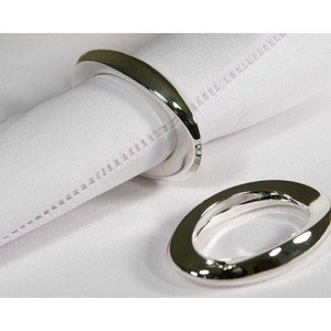 White Silver Portugal Metal Stainless Steel Elegant Napkin <b>Ring</b> Premium Quality Round Napkin <b>Ring</b> for Wedding - Product Image 2