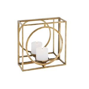 Bougeoir votif en métal fait à la main Design de luxe couleur or fini support votif en métal pour la décoration de fête de mariage - Product Image 1