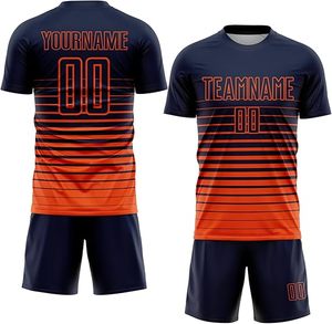 Uniforme de fútbol de alta calidad con nombre y número personalizados con logotipo personalizado y camiseta transpirable para hombres y mujeres deportivos - Product Image 1