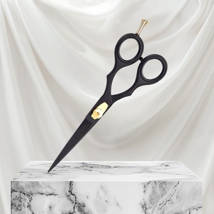 Professional Matte Black 420C Stainless Steel Barber's Cutting Scissors Straight Hair <b>Shears</b> Sharp Blunt All-Purpose Beauty <b>Tool</b> - Product Image 1