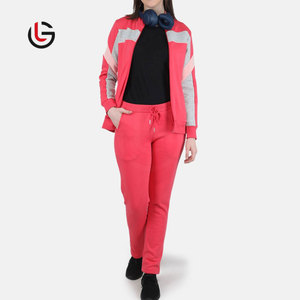 Qualité supérieure Hiver Femmes À Capuche Plus La Taille Deux Pièces Survêtement 100% Coton Polaire 280 GSM Personnalisable Conception Manches Longues - Product Image 4