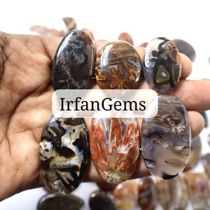 Cabochon d'agate de bâton en vrac de haute qualité Quartz naturel Marquise cristaux coupés haute visibilité pour la fabrication de bijoux inspirés - Product Image 6