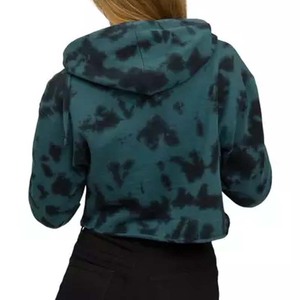 Top 2025 última moda Crop Top Hoodie mujeres personalizar Logo impreso sudaderas con capucha para la venta de alta calidad OEM con servicio - Product Image 3