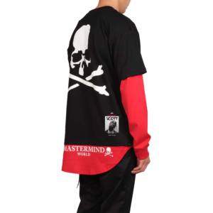 Camiseta deportiva de manga larga de gran tamaño para hombre con cuello redondo redondeado de doble capa-para niños - Product Image 6