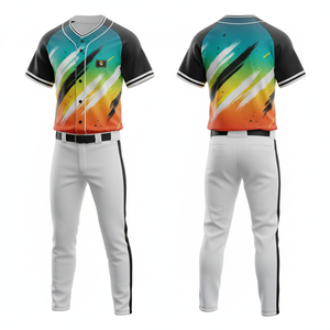 Uniforme de Béisbol 2026 al por Mayor, 100% Poliéster, Ligero, Transpirable, Cuello en V, Nombre y Número del Jugador Personalizables, Unisex, Adulto - Product Image 5