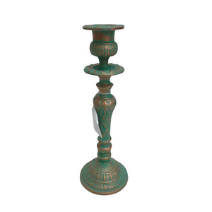 Bougeoir en aluminium décoratif en métal Bougeoir antique en cuivre pour la décoration de mariage faite à la main en vrac - Product Image 3