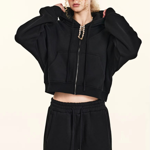 เสื้อฮู้ดดี้สตรีแขนยาวสไตล์สตรีทแวร์ คุณภาพพรีเมียม ปักโลโก้ตามสั่ง รุ่นใหม่ล่าสุดปี 2023 ระบายอากาศได้ดี เป็นมิตรกับสิ่งแวดล้อม - Product Image 1