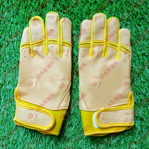 Guantes de bateo de béisbol de cuero genuino resistente para hombres y mujeres, guantes de entrenamiento para deportes al aire libre, equipo de alto rendimiento - Product Image 3