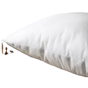 Almohada cuadrada blanca de tamaño personalizado de alta calidad, cojín de relleno de 100% poliéster, almohada de inserción Insertos