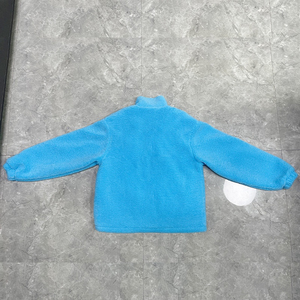 Manteau Sherpa d'extérieur en polaire Sherpa vintage de haute qualité avec logo personnalisé d'OEM veste Letterman universitaire en polaire Sherpa à fermeture éclair complète - Product Image 4