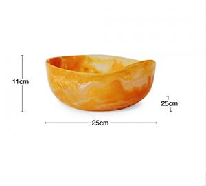 Bol et plateau de service en résine personnalisables, faits à la main, écologiques, compatibles lave-vaisselle, pour les fêtes, fabriqués en Inde - Product Image 6