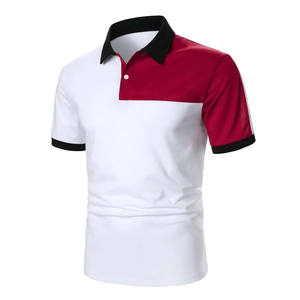 Vêtements de rue pour hommes Logo personnalisé Impression Bloc de couleurs OEM Service 100% Polos en fibre de coton par KEEM BROTHERS - Product Image 2