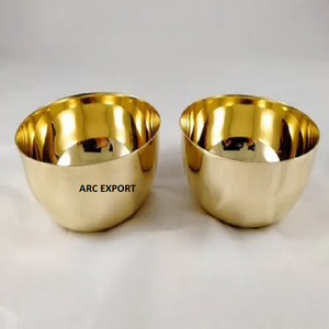 Bols décoratifs de table de différentes tailles couleur or au design simple Fournisseurs de gros Bols de service de fruits à prix raisonnable - Product Image 4
