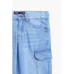 Pantalon cargo en denim confortable et élégant pour garçons - Product Image 3