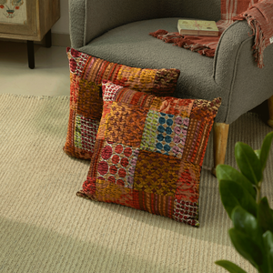 ปลอกหมอนอิงปักลายแคนธาคุณภาพสูงงานเย็บปะติดปรับแต่งได้ตามต้องการ - Product Image 2