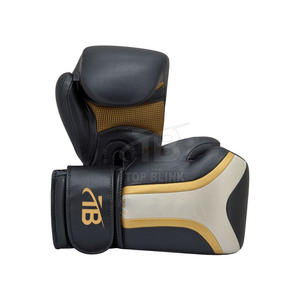 Gants de boxe en cuir sur mesure à la mode avec fermeture à lacets avec logo personnalisé évacuant l'humidité-Utilisation en salle de sport/boxe de haute qualité - Product Image 3