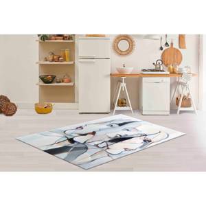 Alfombra Estampada con Diseño de Rostro de Mujer: Diseño Abstracto Moderno para Hogar y Oficina, Alfombra Delgada No Tejida - Product Image 4