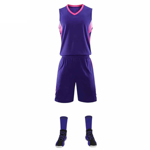 Uniformes de basket-ball pour jeunes Menes sublimés par équipe sportive vêtements de sport survêtements universitaires vierges respirants personnalisés - Product Image 1