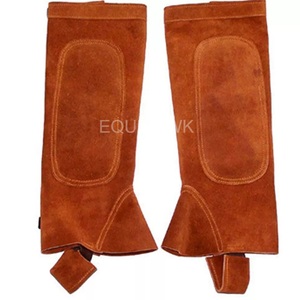 Cuero de gamuza de alta calidad Half Riding Chaps Estilo inglés para hombres Disponible Diferentes tamaños Colores Cremallera pesada Caballo esencial - Product Image 6