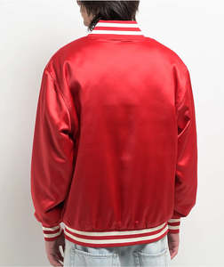 Chaqueta Varsity Informal para Hombre con Cuello Alto, Chaqueta de Béisbol Masculina de Primera Calidad Disponible en Diferentes Colores - Product Image 3