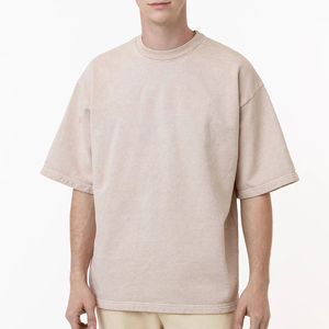 Camisetas de entrenamiento de gimnasio de algodón 100% para hombre, camisetas deportivas transpirables 180GSM, tu propio logotipo, cuello redondo sólido, estilo Formal de ajuste Regular - Product Image 5