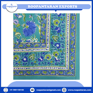 Recién llegado, mantel de algodón con diseño Jacquard, bloque de mano impreso, artesanía atemporal, técnica de punto para - Product Image 4