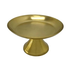New Arrival Single <b>Tier</b> Metal Round Shape <b>Cake</b> Stand Gold Finished for Birthday Event Party Display Stand Wholesale Bulk - Product Image 5