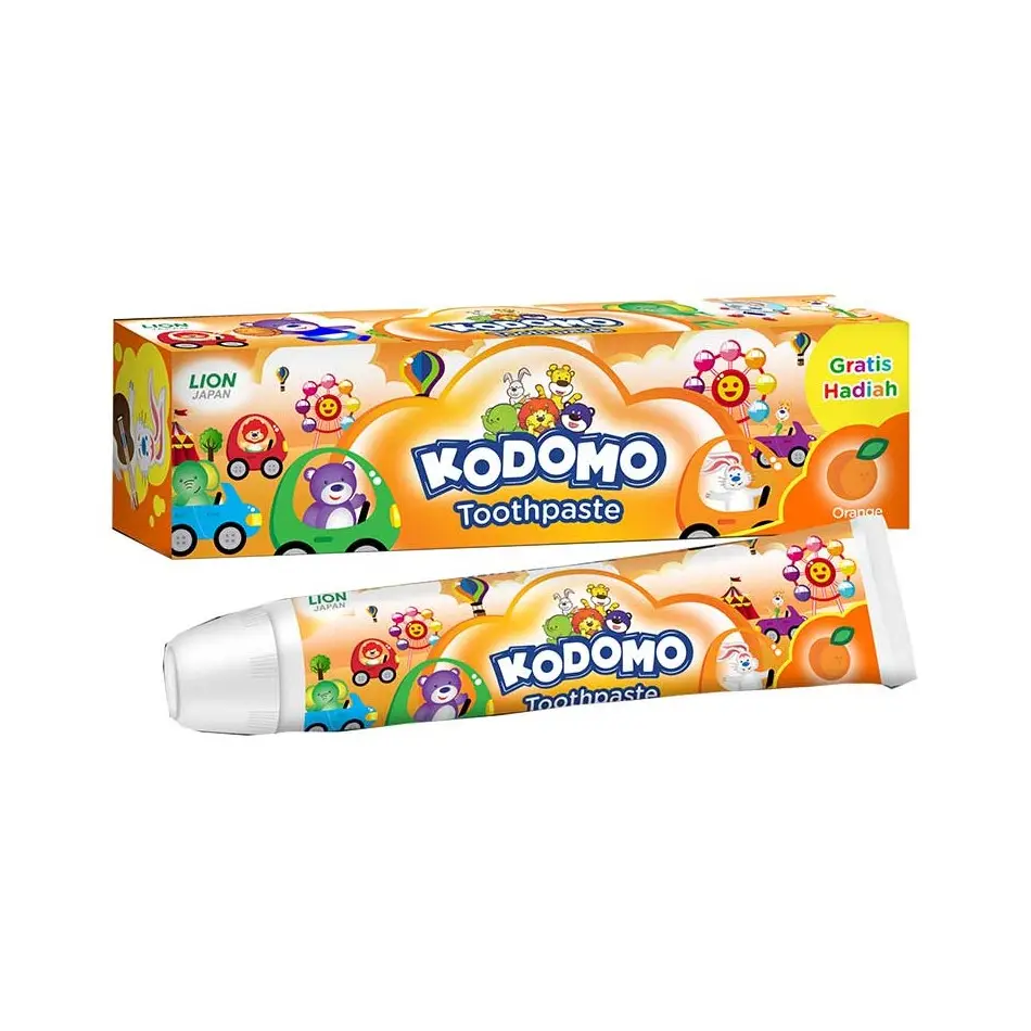 Dentifricio all'ingrosso dentifricio Kodomo 45g prodotti a base di erbe per l'igiene orale fruttati Indonesia. Prezzo basso