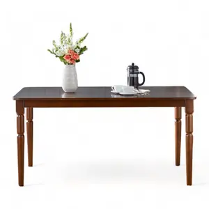 שולחן מטבח מודרני פשוט ריהוט ביתי בית חווה ריהוט עץ ריהוט חדר אוכל יוקרה שולחן אוכל מלבני מעץ