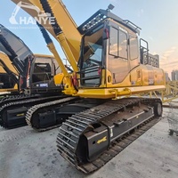 Excavatrice hydraulique Komatsu350 d'occasion, système hydraulique stable, sans fuite d'huile, conçue pour l'excavation